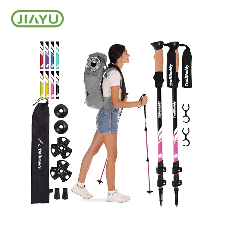 Bâton de trekking telescopique réglable